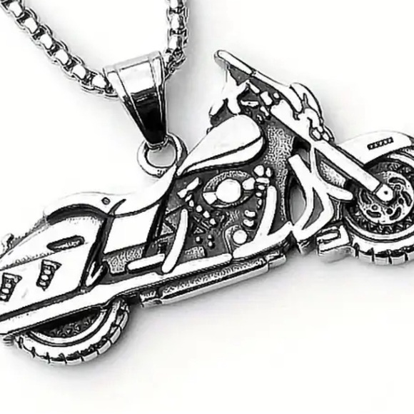 Men's Stainless Steel Pendant Necklace - Picture 5 of 6